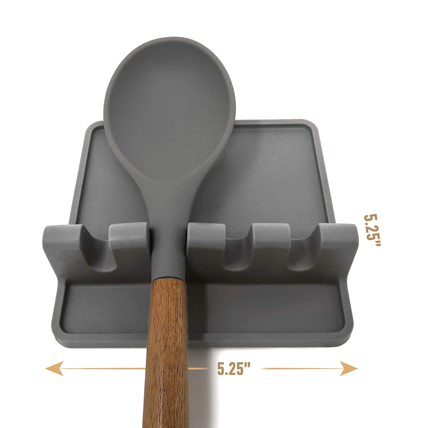 

Silicone Spoon Mat Utensil Rest Drip Pad for Multiple Utensils Heat-Resistant BPA-Free Kitchen Holder for Ladles Tongs Stove Top