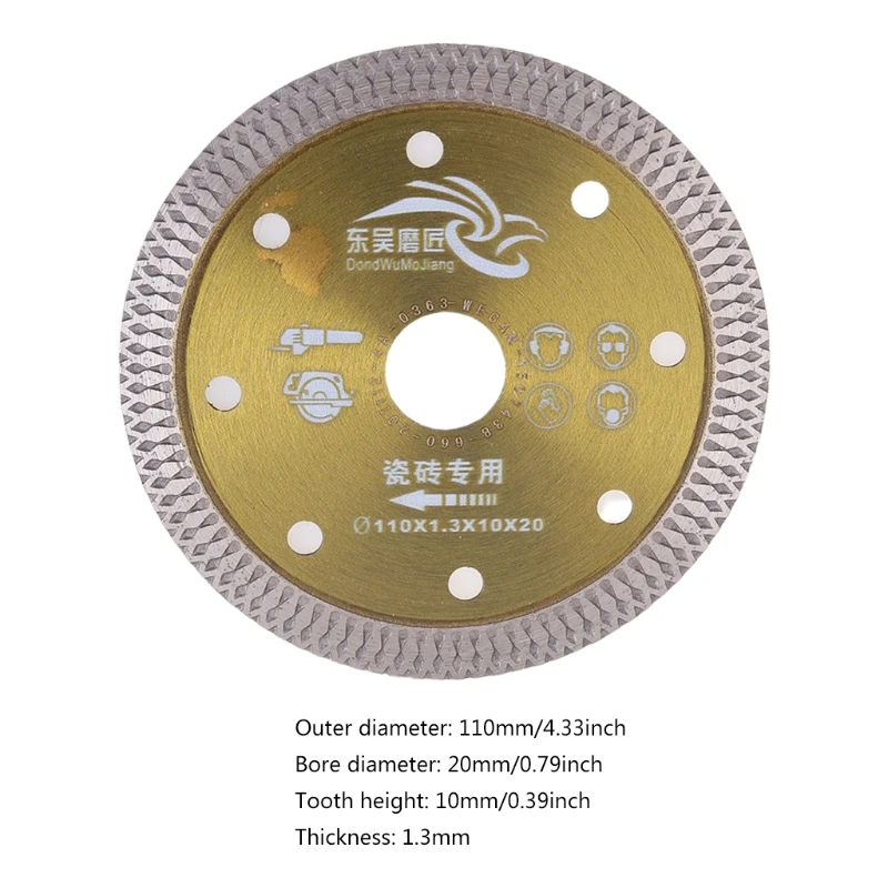 

Diamond Saws Blade Hot Pressed Sintered Mesh Turbo Cutting Disc For Granite Marble Tile Ceramic