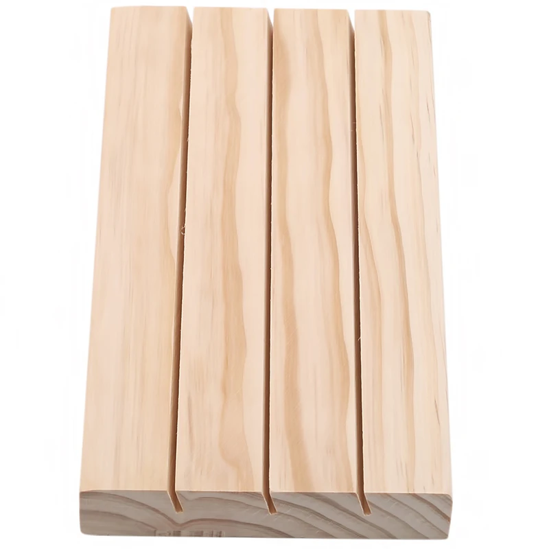 

2020 Wood Earrings Jewelry Display Props Card Slot Plate Jewelry New Solid Display Earrings Shelf Storage Rack