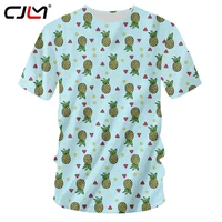 cjlm fashion mens t shirts watermelon pineapple 3d printed male novelty tee streetwear casual t shirt oversized dropship 5xl