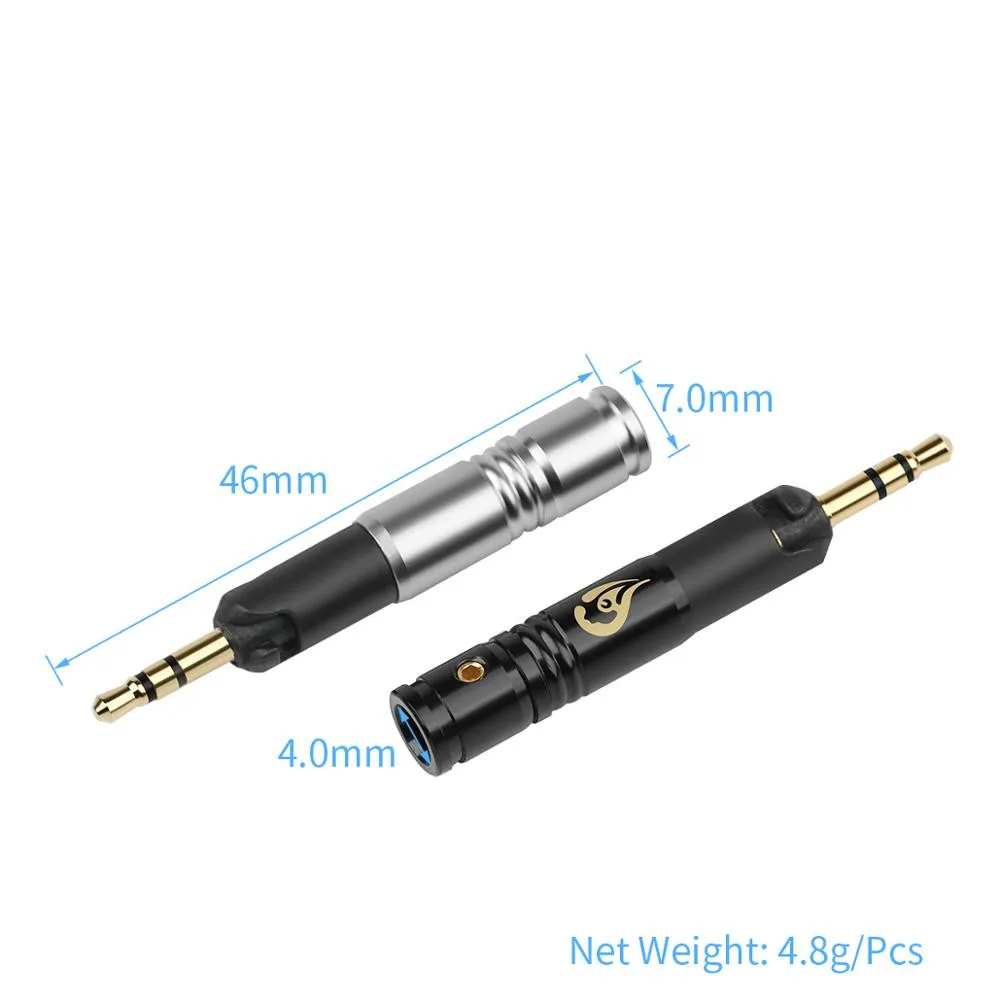 10pcs Jack 2.5mm Connector For m70 r70 M50X M40X 2.5 Audio 3 Pole Metal Adapter Stainless Steel Stereo Earphone Plug | Электроника