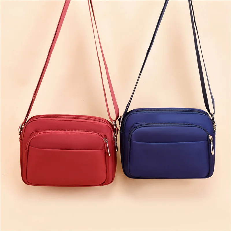 

Женская сумка, нейлоновая тканевая сумка-мессенджер, Корейская и японская мода, сумка через плечо для женщин среднего возраста, Женская холщовая маленькая сумка, кошелек