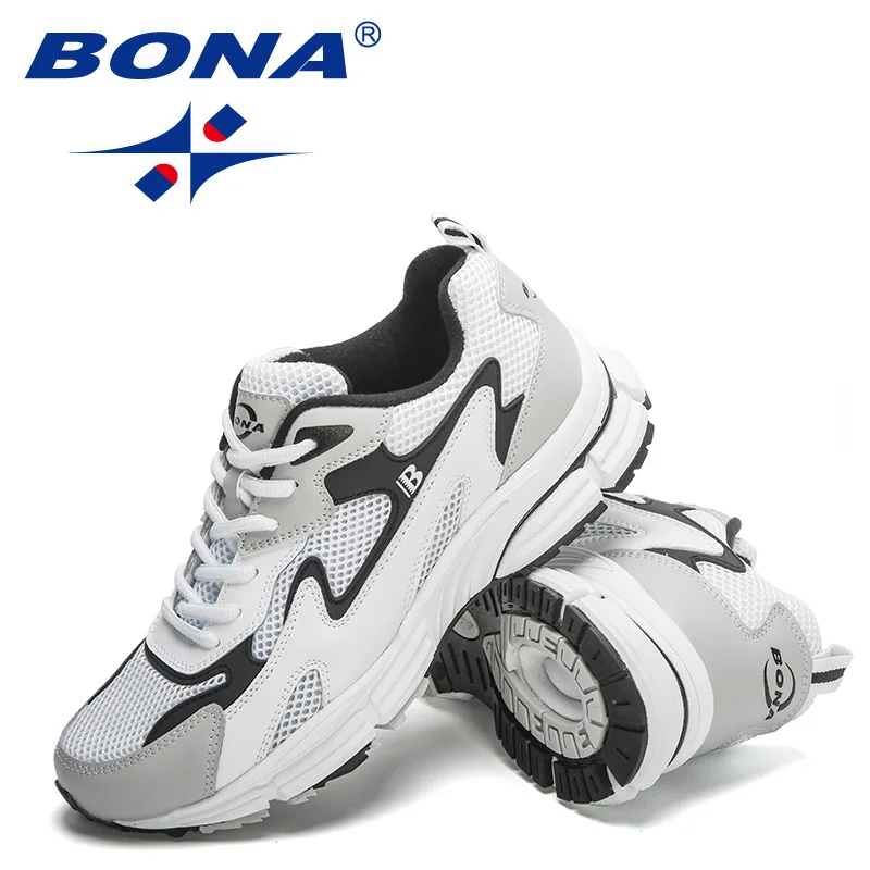 BONA 2022 New Designers Trendy Running Shoes Men Sport Sneakers High Quality Man Jogging Shoes Athletic Footwear Mansculino Soft