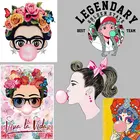 Красота и цветы термопереводные наклейки нашивка на куртки сумки носки подушки одежда моющаяся аппликация на одежду