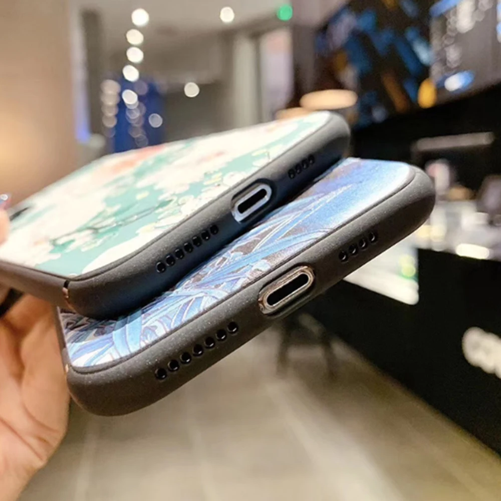 

Lily Flora Printing Cellphone Shell For Iphone 11 Pro Max X Xr Xs Max 6 6S 7 8 Plus Back Cover Vintage Flowers Phone Case Girls