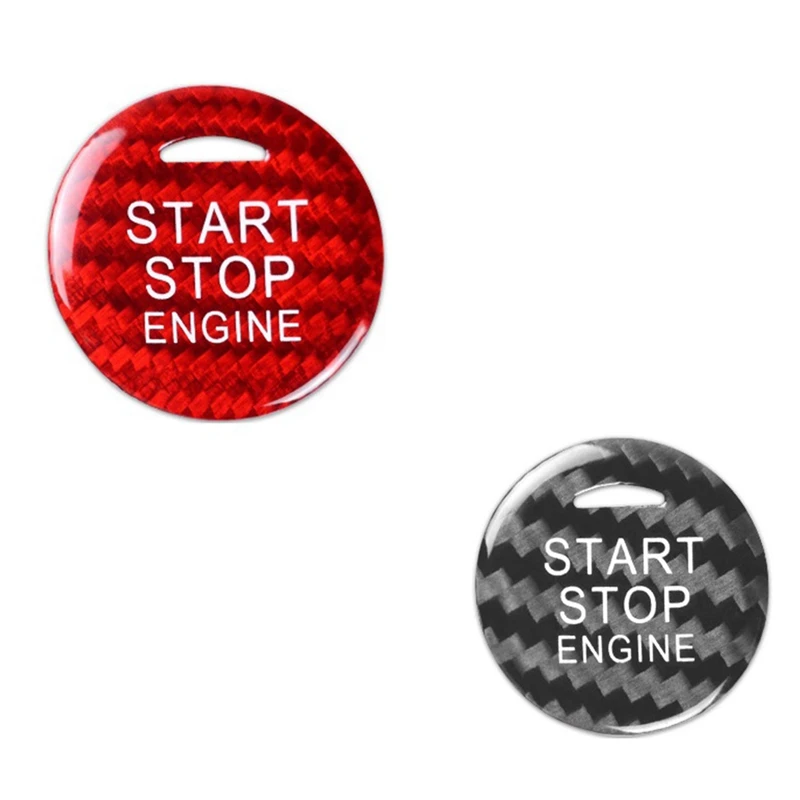 Кнопка запуска и остановки автомобильного двигателя из углеродного волокна
