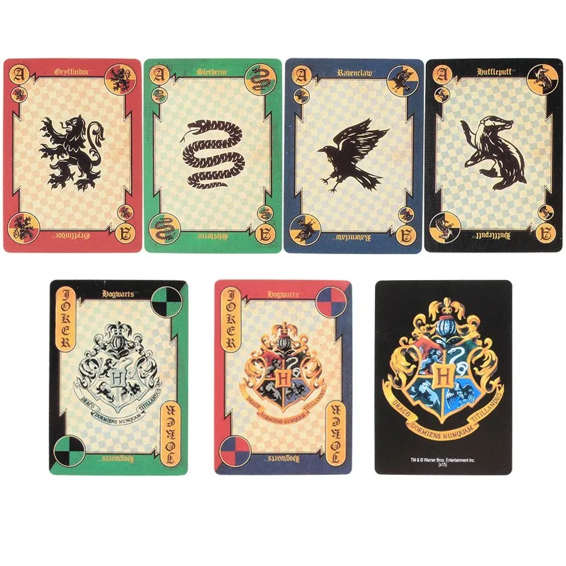 

Harri Playing Game Cards House Potters Collection Badges Symbols Castle Patterns English Logo Magic Kid Toys For Children