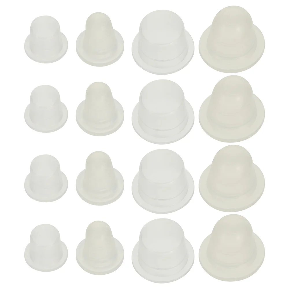 

200Pcs Disposable Ink Cups Pigment Clear Container Caps Accessory