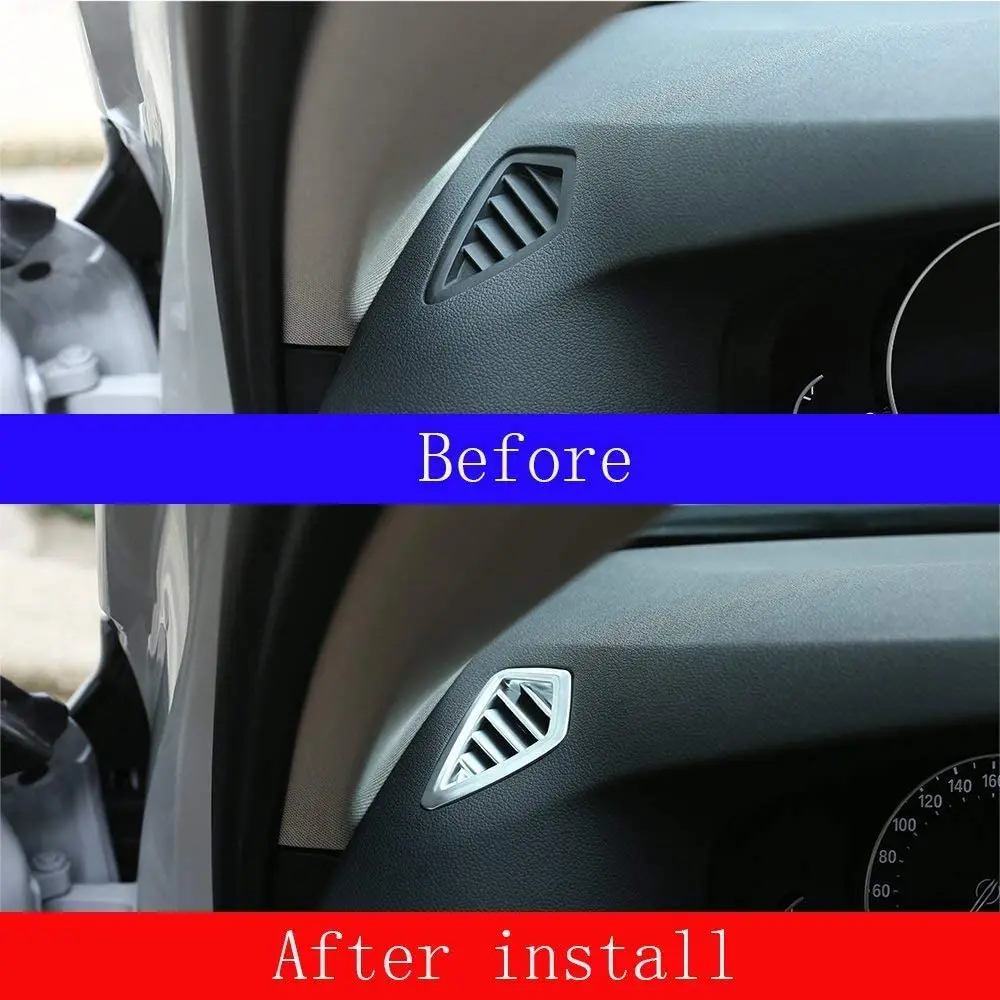 

Carbon Fiber Left Hand Driver Chrome Dashboard Air Conditioning Vent Outlet Frame Trim For LHD BMW 5 Series G30 2017 2018