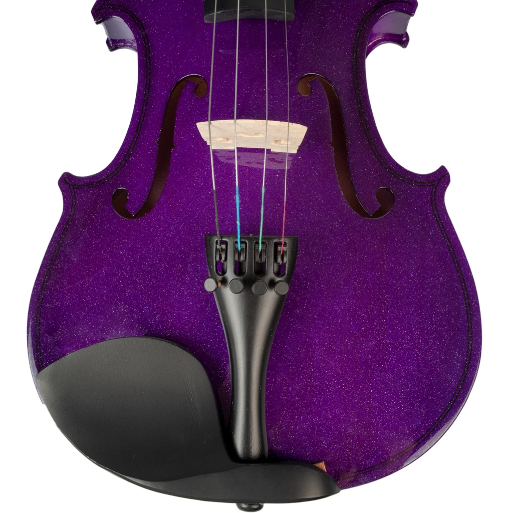 4/4 фиолетовая Скрипка для студентов скрипка + бант мост канифоль чехол и