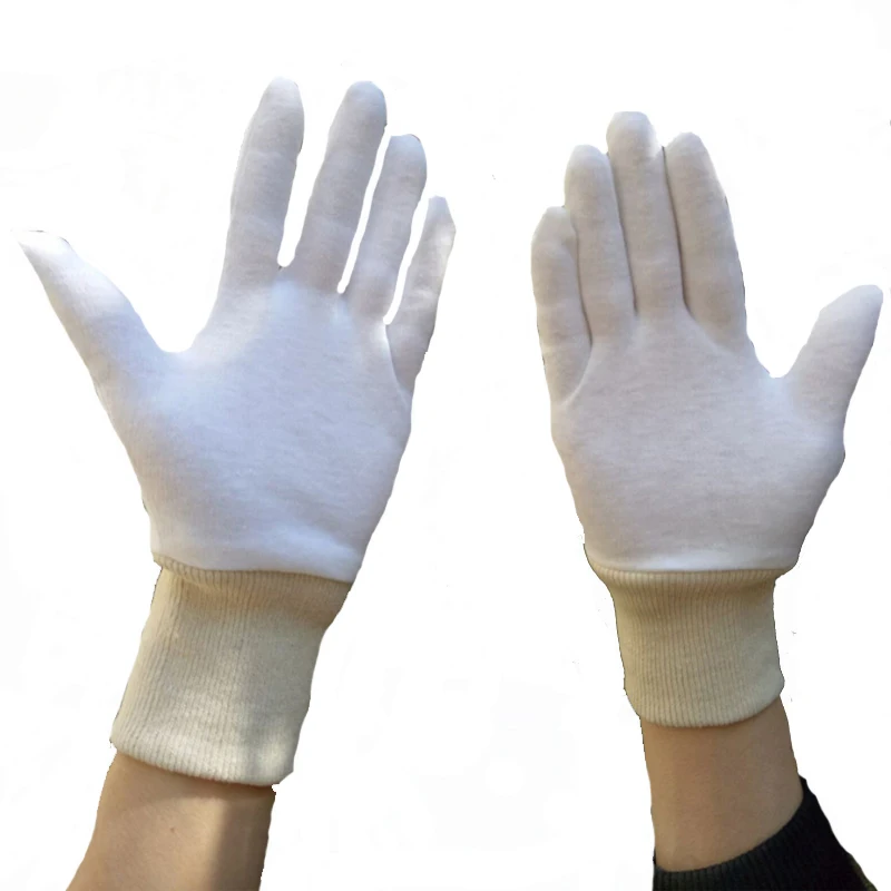 

Хлопковые защитные перчатки с винтами для рта, белые перчатки для мужчин и женщин, защитная одежда для этикеток, защитная дверь, страхование труда DST049