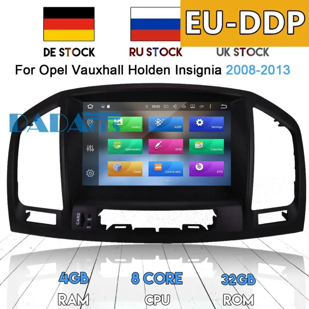 Автомобильный DVD плеер с радио GPS навигацией Android 8 0 7 1 для Opel Vauxhall Holden Insignia 2008 2013