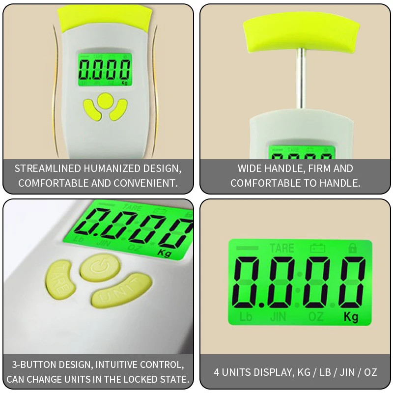 Компактные портативные рыболовные Весы с крючком электронный прибор для