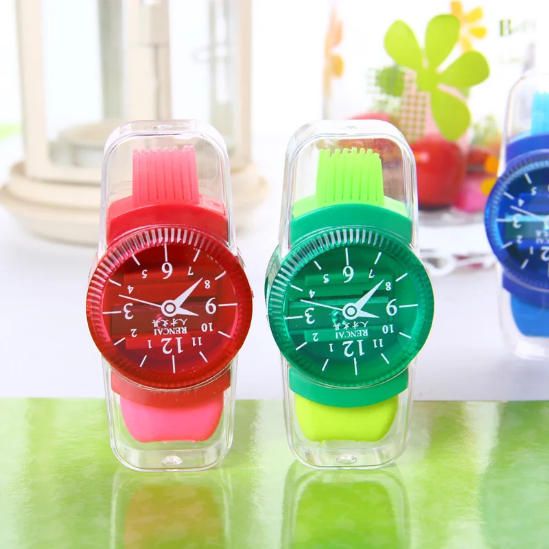 1 шт мини красочные точилки для карандашей шлифовальная машина с ластиками кисти