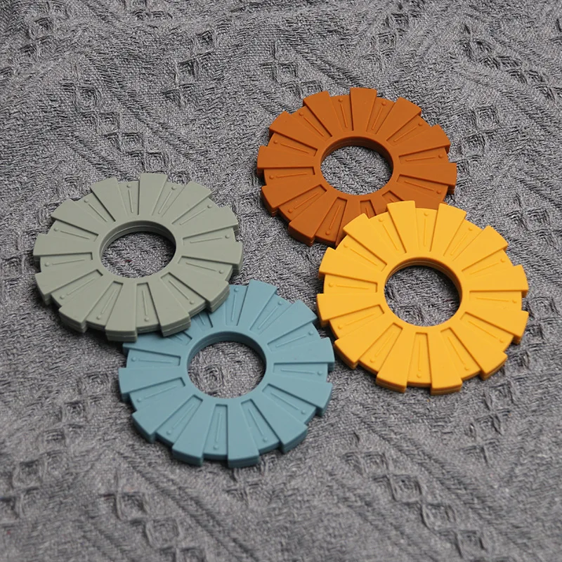 

1Pcs Silicone Round Baby Teethers Toy Newborn Nursing Pacifier Teething Rattle