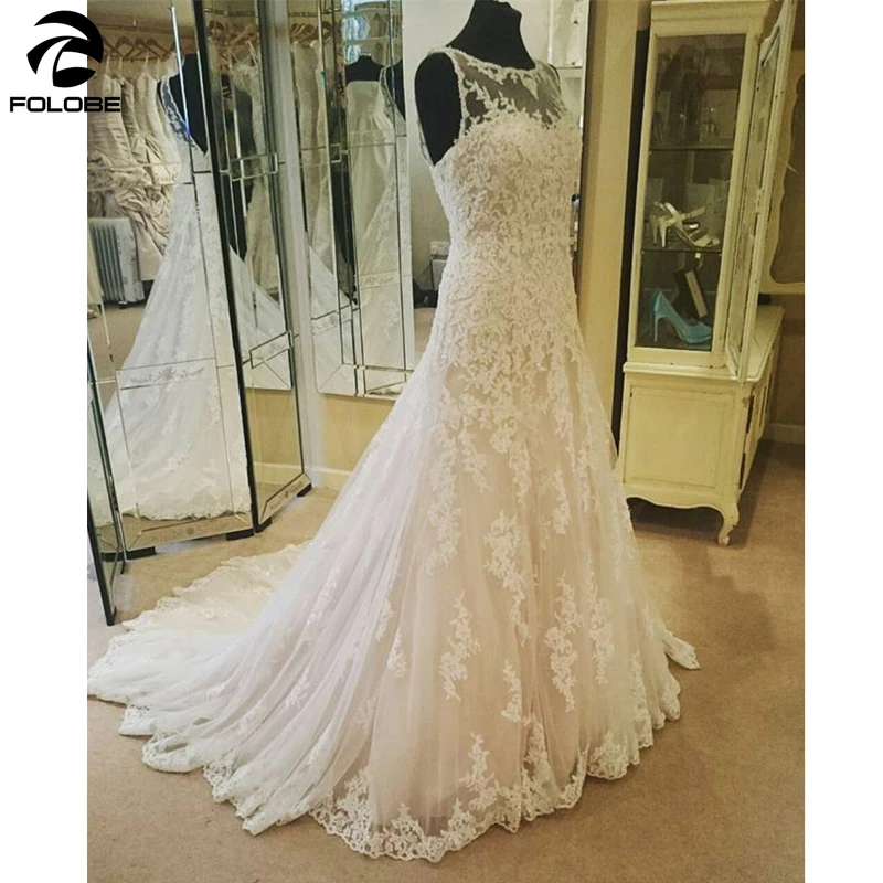 

Hot sale Elegant beautiful lace appliques mermaid Wedding Dresses v-back vestidos de noiva bridal dress with train