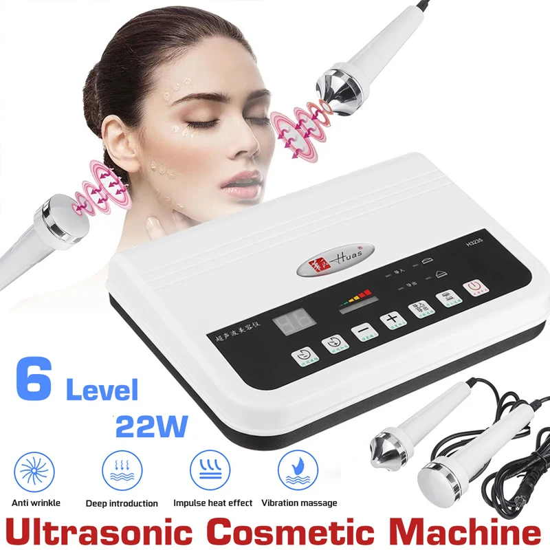 Beste 2 In 1 Ultrasone Facial Machine Schoonheid Apparatuur Spot Speck Remover Voor Facial Massager Lifting Anti-Aging Rimpel Verwijderen