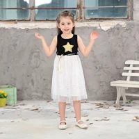 summer new girls dress girls five pointed star sequin princess skirt toddler girl winter clothes dress for girls