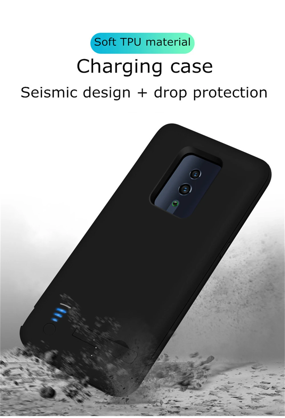 5000 мАч запасной внешний аккумулятор чехол для OPPO Reno 10X power Case расширенное зарядное устройство для аккумулятора чехол power Bank чехол для телефона