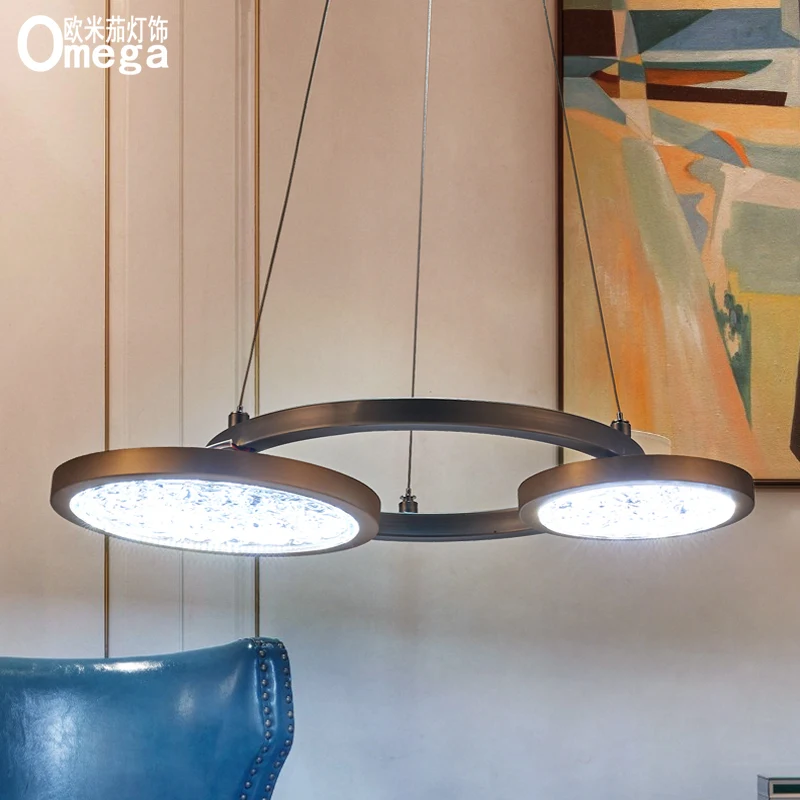 Современная Минималистичная люстра в скандинавском стиле для гостиной