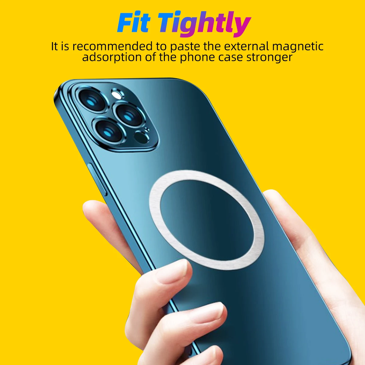 1pc/3pcs/5pcs Wireless Charger Sticker Metal Rings Plate For Magsafe Wireless Magnetic Charging Ring Sheet for iPhone 13 12 Pro