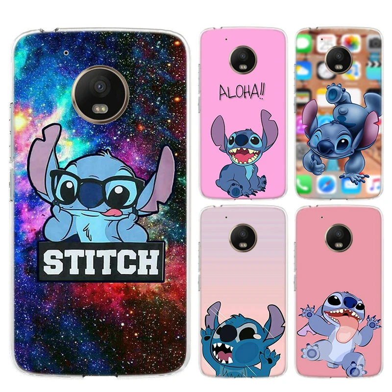 Мягкий термополиуретановый чехол для телефона Disneys Stitch Motorola MOTO G7 G6 G5S G5 E6 E5 E4 Plus power
