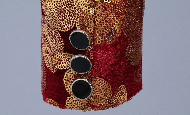 Блейзер Мужской Блестящий на одной пуговице пиджак для ночного клуба вечерние