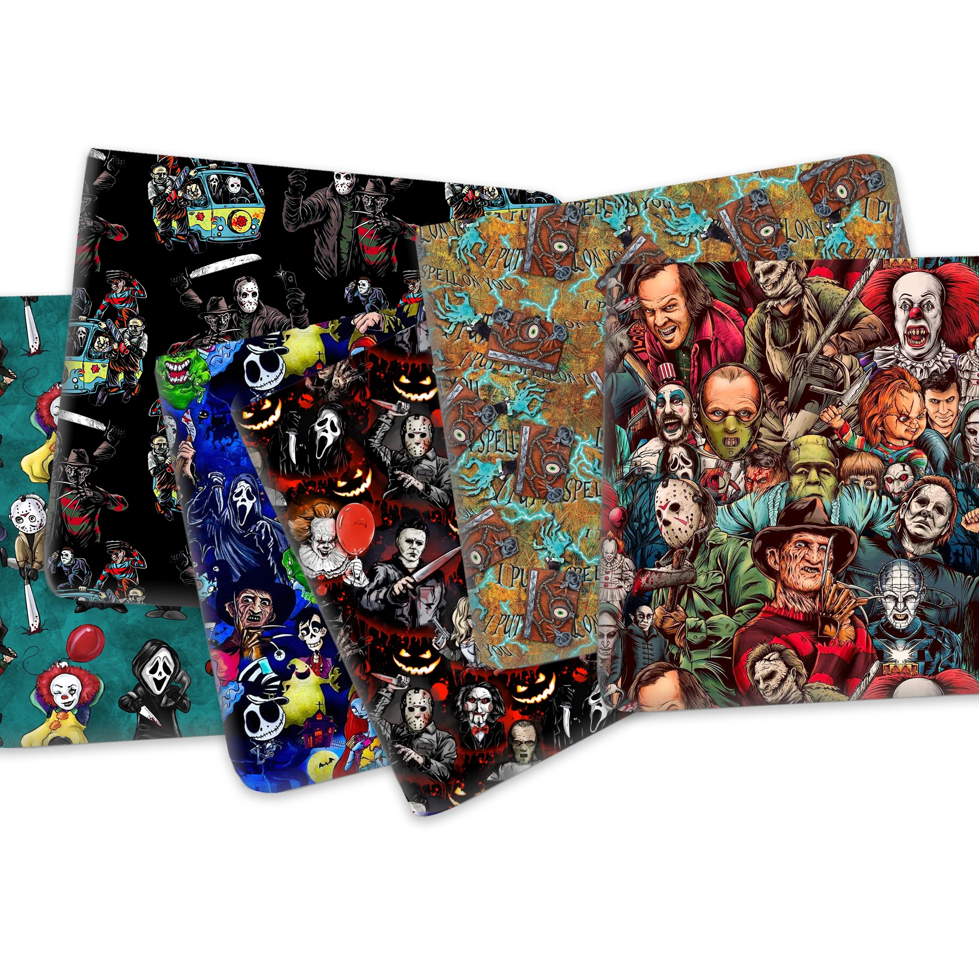 

50*145cm Halloween Movie Printed Polyester Cotton Fabric for Tissue Sewing Quilting Fabrics Needlework Material DIY,1Yc20639