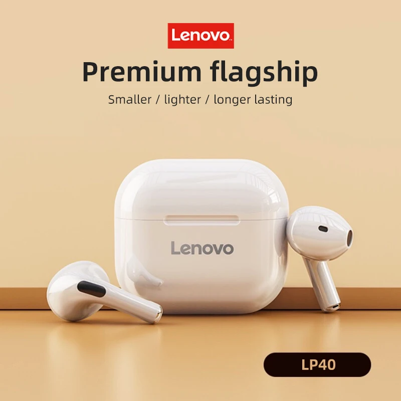 

TWS-наушники Lenovo LP40 с поддержкой Bluetooth 5,0 и сенсорным управлением