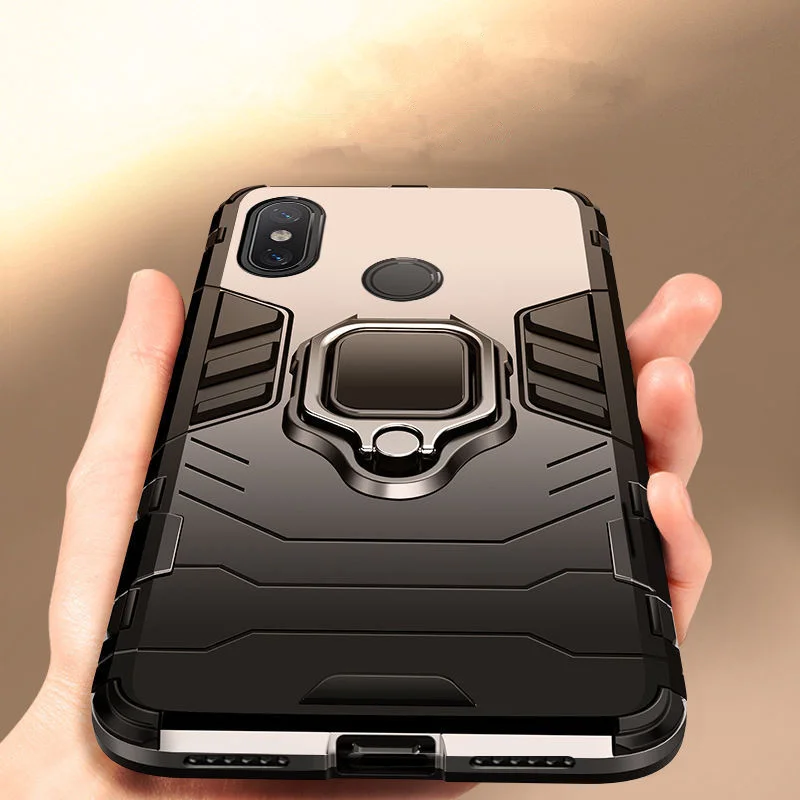 

For Xiaomi Mi 8 / Mi8 Pro Case Ring Stand Back Cover For Xiaomi Mi 8 Lite / 8 SE Back Cases Coque Bumper for Mi 8SE 8Lite 8Pro