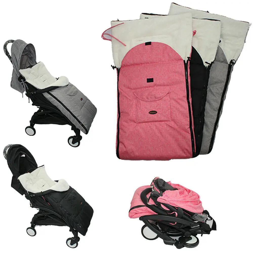 

Baby Winter Warm Stroller Sleeping Bags Newborn Infant Baby Blanket Plush Linen Swaddle Wrap Sleeping Bag Outdoor Accesorries