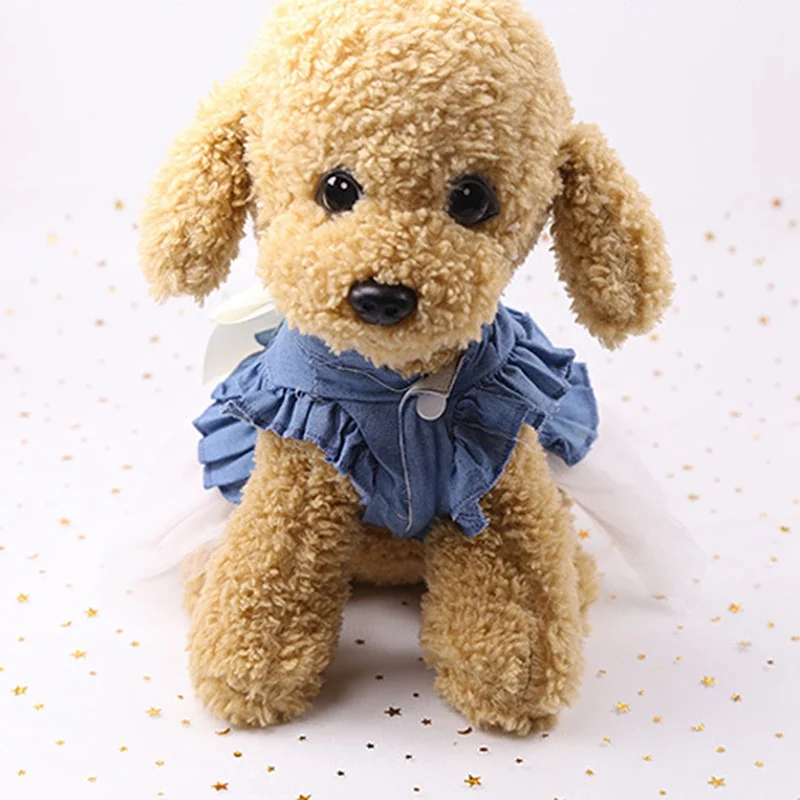 Новое поступление одежда для собак платья с бантом дышащие щенков животные