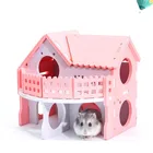 Симпатичный редкий домашний кролик, однослойный, двухслойный, скейтборд, вращающийся колесо, хомяк, Эрбиль, мышь, домашняя клетка