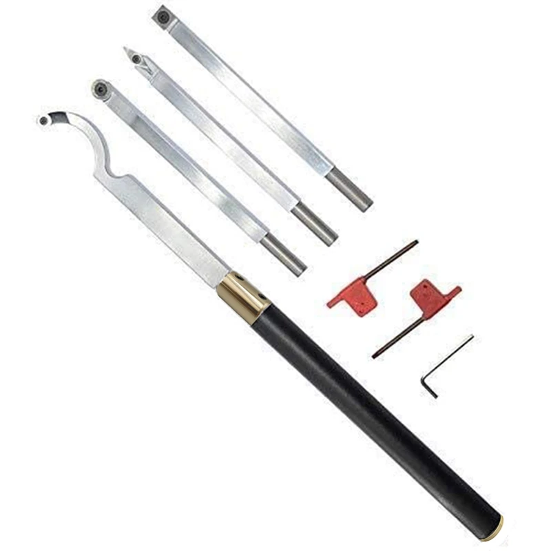 

Держатель инструмента ЧПУ ABSF, наконечник, токарные инструменты для дерева, сменная рукоятка из алюминиевого сплава с круглой квадратной ка...