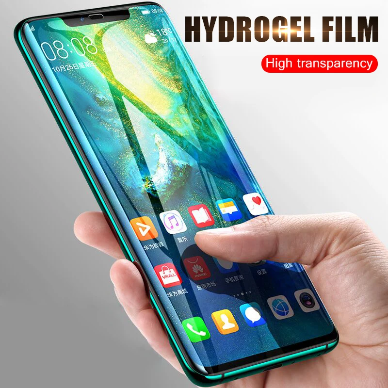 Гидрогелевая пленка для Huawei P40 P30 P20 Mate 20 Pro защитная экрана Honor 9X 8X 10 30 не стекло 2 шт.