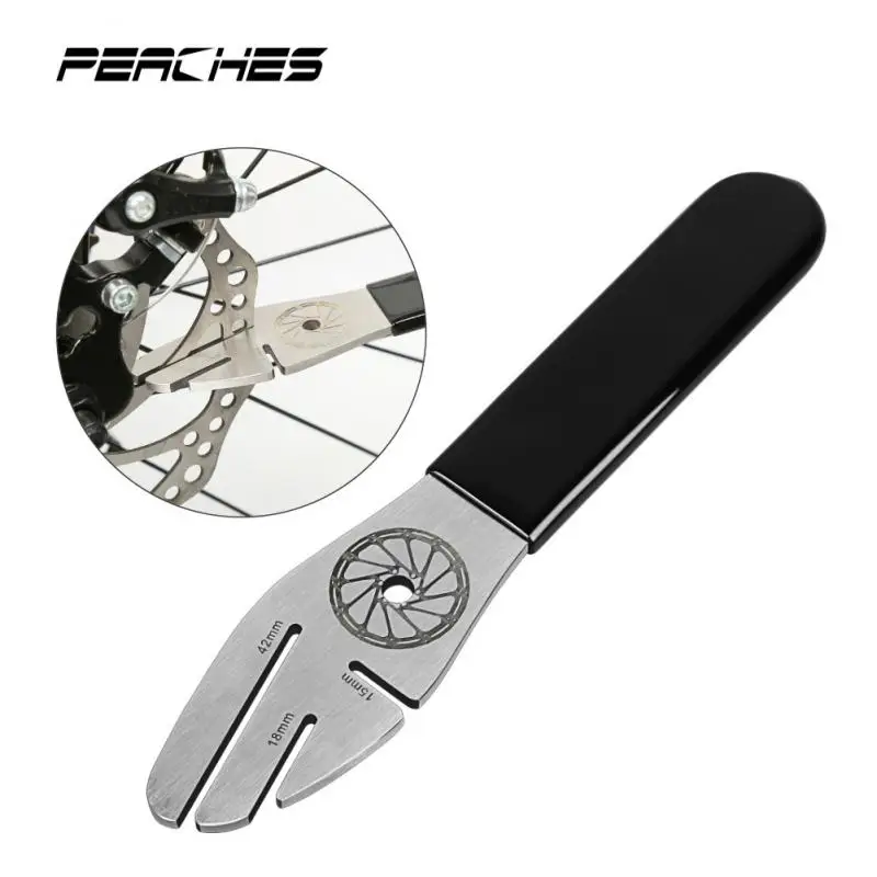 

Bicycle Disc Brake Rotor Alignment Truing Tool MTB Bike Disc Flattening Calibration Wrench Stainless Steel Correction Wrench