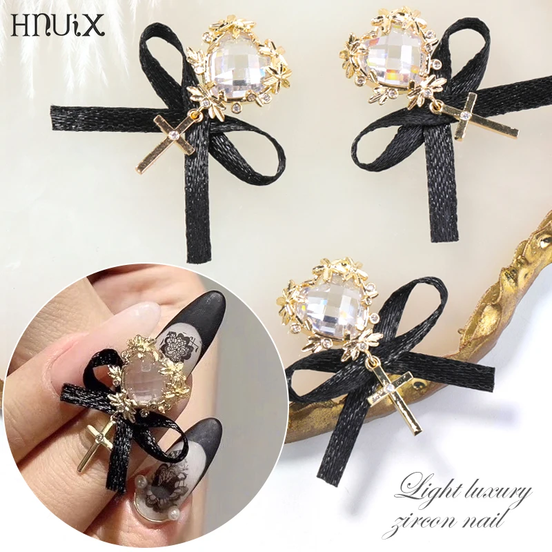 2 шт украшения для дизайна ногтей золотые циркониевые ювелирные изделия высокого