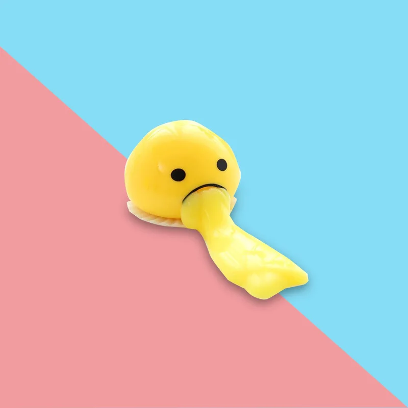 Новинка мягкие классические детские игрушки для снятия стресса с языком желтка 4
