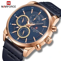 naviforce mens watches top brand luxury waterproof multi function male wristwatch fashion genuine leather man sport quartz clock