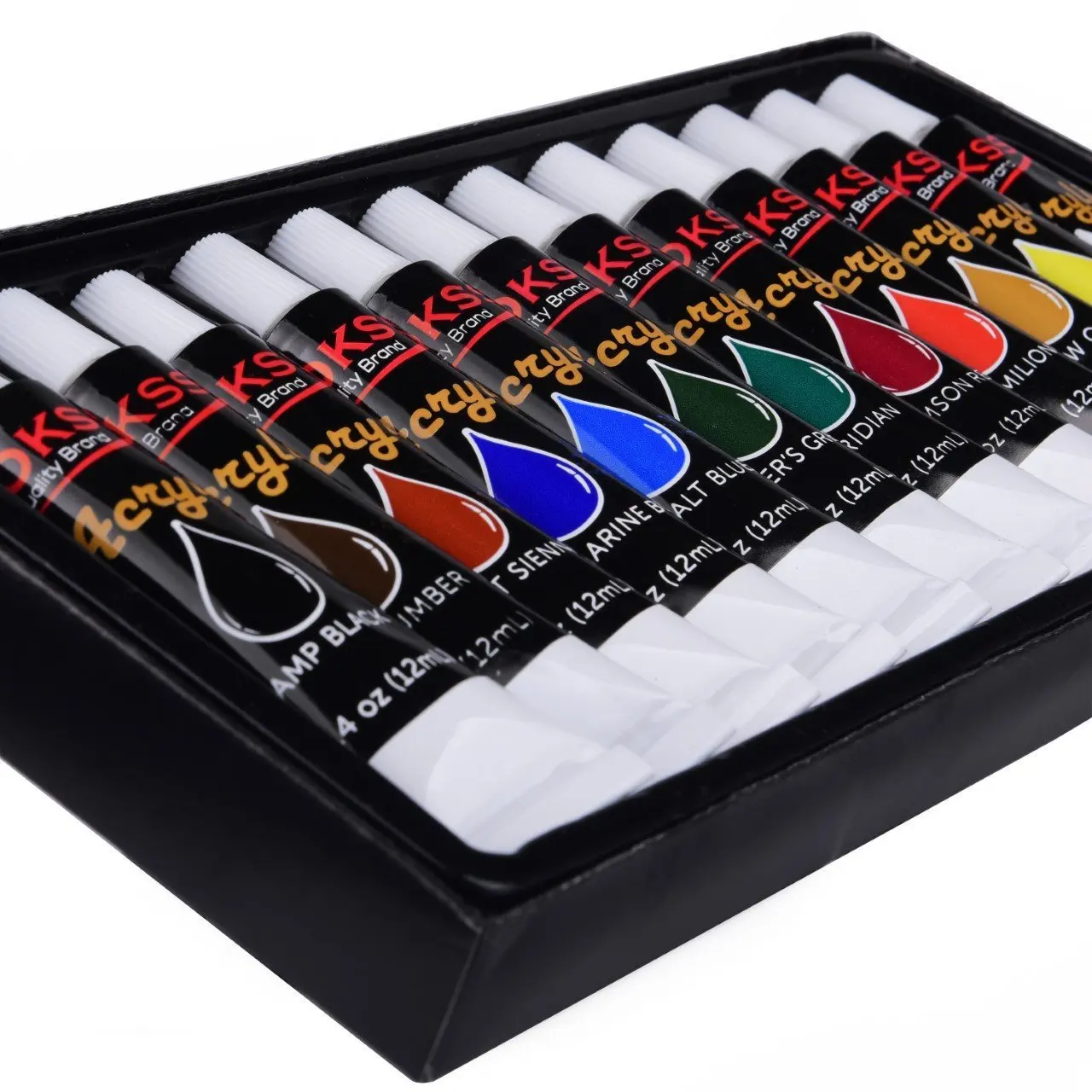 12 24 цвета мл тюбик акриловой краски набор цветов для ногтей стеклянная краска