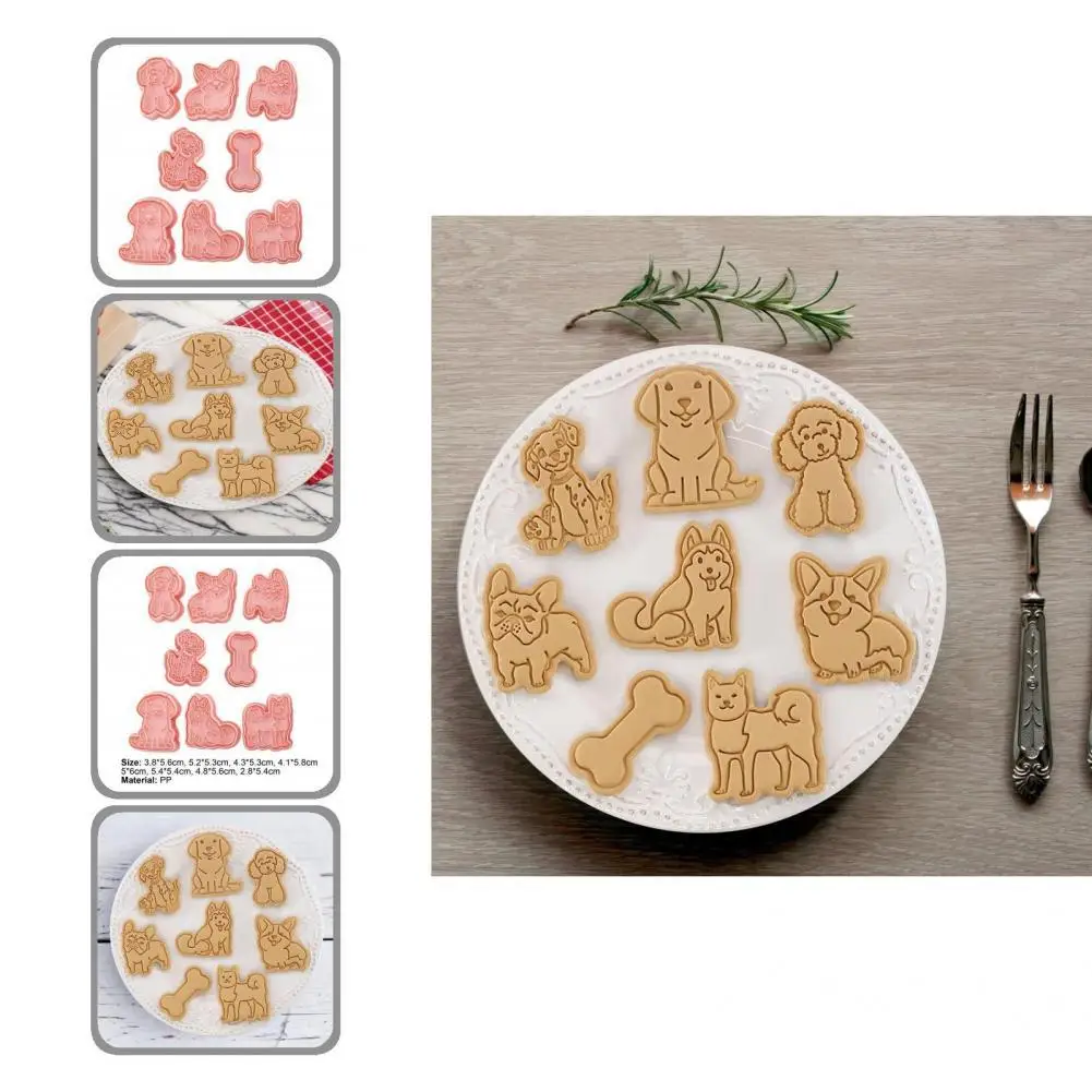 

Baking Mould Stencils PP Cookie Cutters Soft Washable Unique Clear Texture Cookie Molds