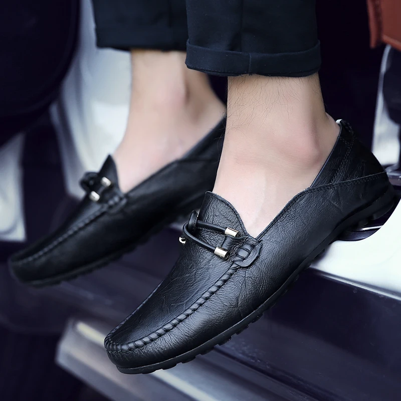 

Casual leather shoes men's Doudou shoes men's leather shoes men's soft leather feet large men's shoes