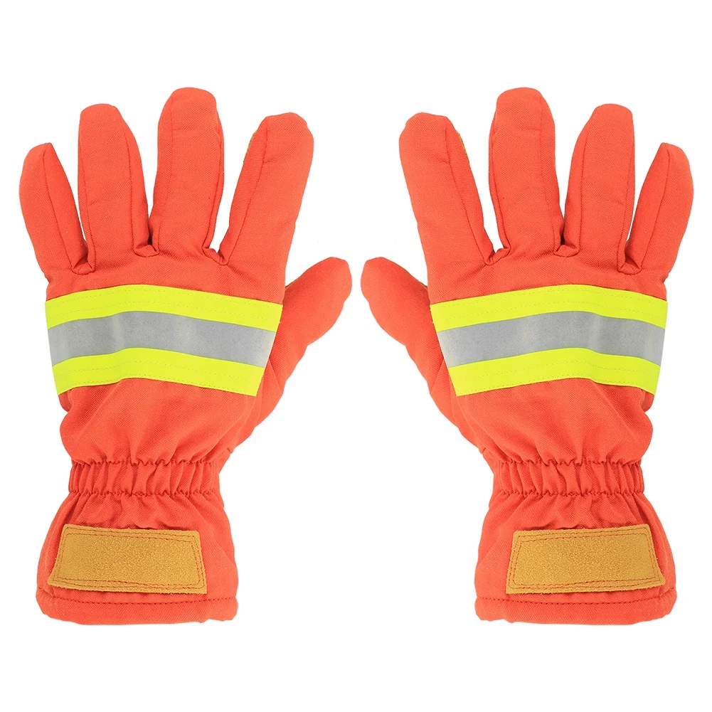 

2pcs Fire Proof Flame Retardant Firefighting Gloves Heat‑Resistant Waterproof Breathable Anti‑Static Firefighter Hand Protection