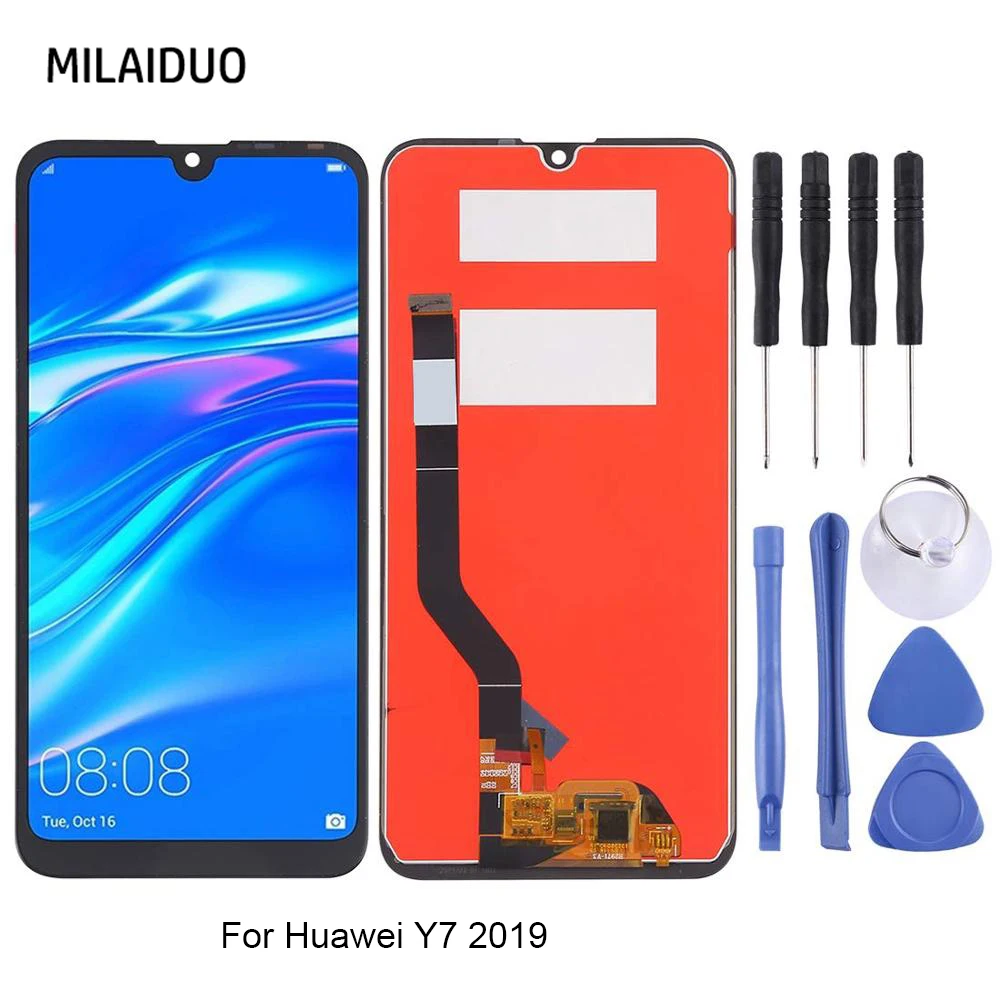 Для Huawei Y7 2019 ЖК дисплей с сенсорным экраном дигитайзер в сборе запасные части для