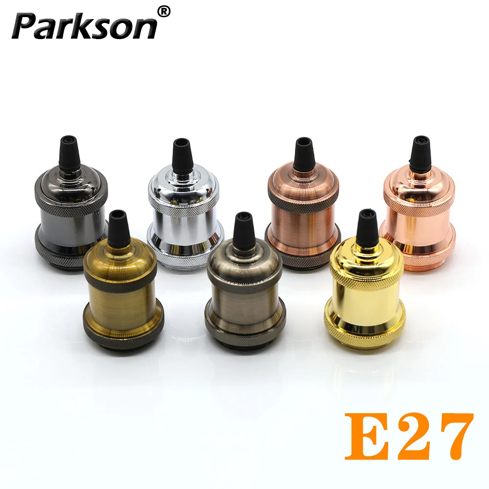 Винтаж держатель лампы Edison E27 DIY цоколя Ретро Алюминий 85 265V промышленная арматура