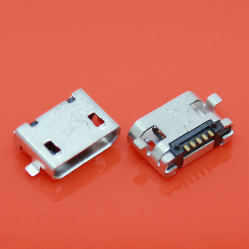 JCD Micro USB 5 P, 5-контактный разъем Micro USB, 5 крепеж; микро-usb разъем для задней зарядки
