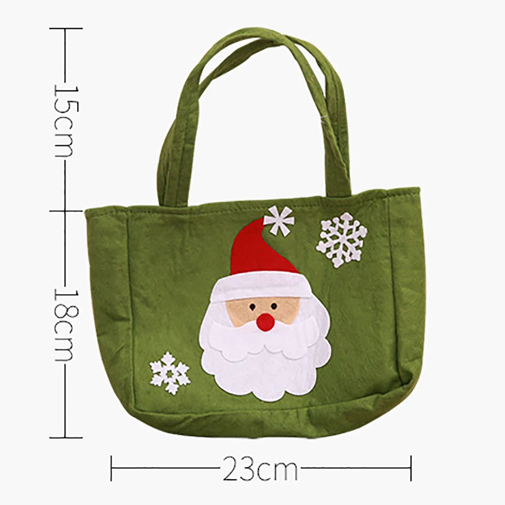 Сумка тоут с рисунком оленя красного и зеленого цветов Подарочная сумка Детская
