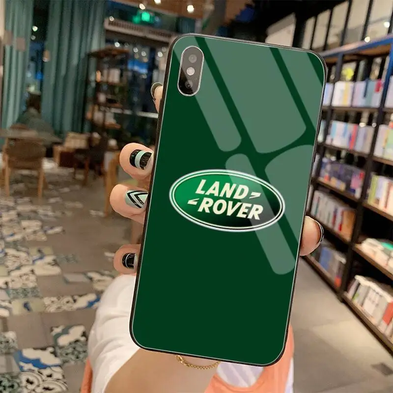 Чехол для телефона известный suv Land Rover черный корпус из закаленного стекла iPhone 11 Pro