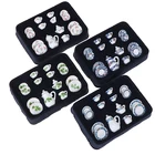 Семейная 1:12 кукольная кухня, Миниатюрный фарфоровый керамический чайный набор, Цветочная посуда, кухонный кукольный домик