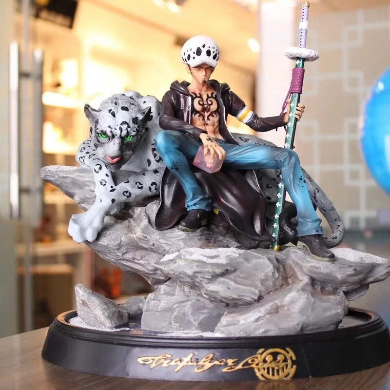 

One Piece GK Law Figure Trafalgar Statue Japan Anime Luffy Sanji Action Figurine Collection Model Toy 27cm Christmas Gift
